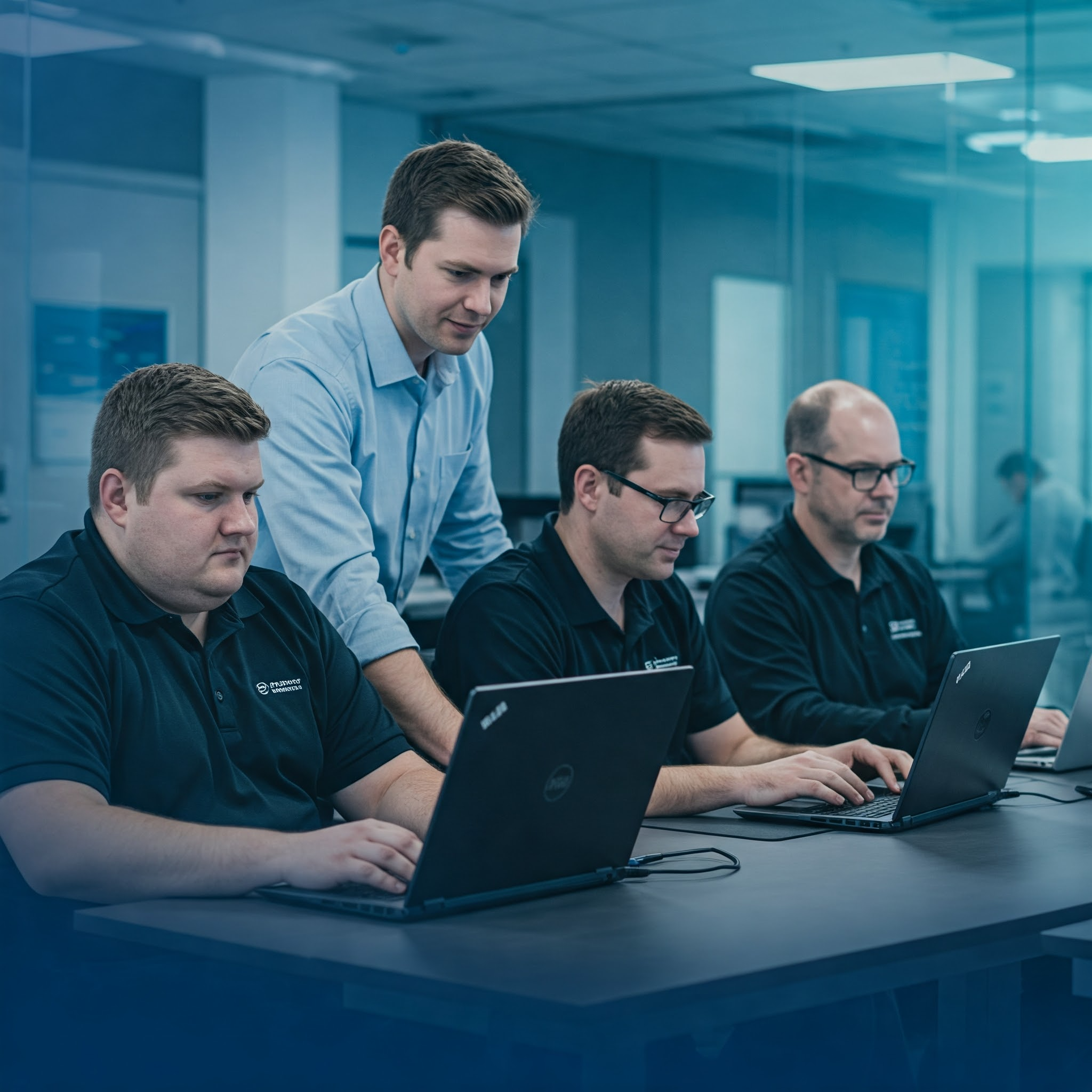 Team Collaboration - Tether Consulting team working together